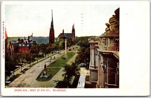 1909 Grande Avenue West Of 8th Street Milwaukee Wisconsin Posted Postcard