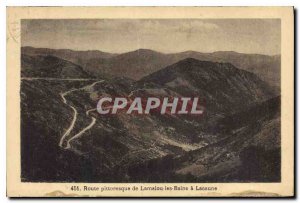 Old Postcard picturesque Route Les Bains has Lacaune