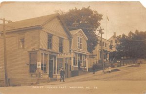 Waldoboro Maine Main Street Looking East Real Photo Postcard AA108486