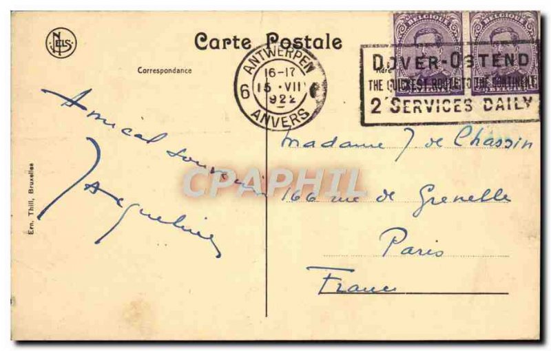 Old Postcard Brussels Stock Exchange