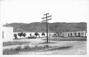 Autos 1950s RPPC Photo Postcard Cariboo Motel Oroville Washington Smith 9829