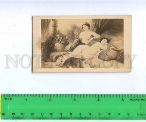 188423 Nude girl in HAREM Belly dancer Old CDV CABINET PHOTO