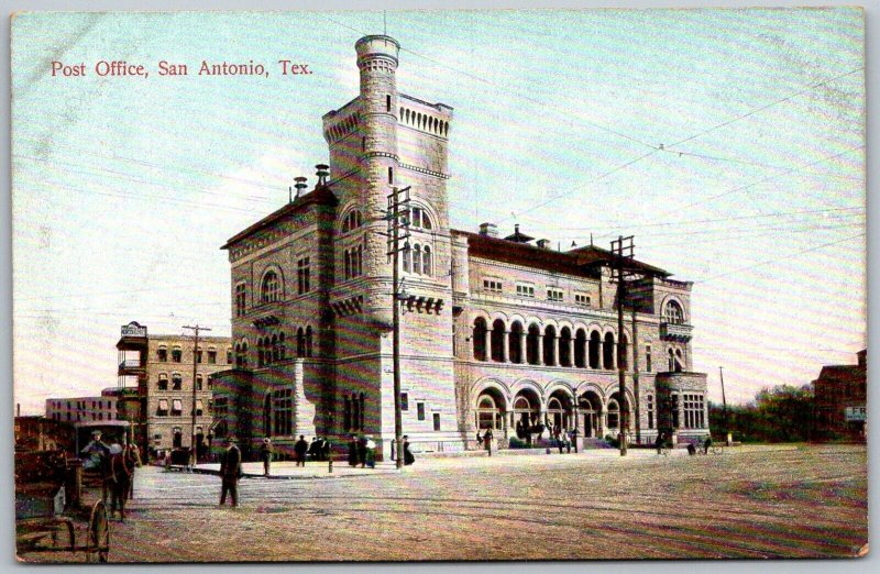 San Antonio Texas c1910 Postcard Post Office Building