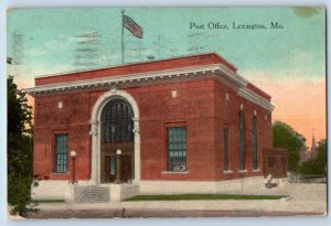 Lexington Missouri Postcard Post Office Exterior Building 1915 Vintage Antique