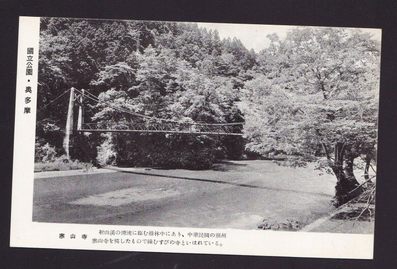 Old Vintage Postcard of Walking Bridge Japan ?