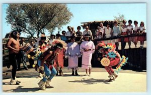 PHOENIX-TEMPE, Arizona AZ ~ Native Americans Dance LEGEND CITY Fun Park Postcard