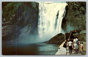 Montmorency Falls Postcard  - Quebec - PQ - Canada - 1970