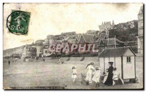 Old Postcard Trouville Cottages and Villas Beach