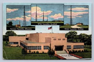 J90/ Milwaukee Wisconsin Postcard c1930 Journal Radio Station WTMJ 638