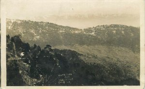 Upper Topa Murree Pakistan Himalaya mountain in distance real photo postcard