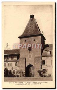 Turckheim - Restaurant of the Stork - Old Postcard