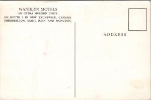 Wandlyn Motels New Brunswick NB Multiview Vintage Postcard D41 *As Is