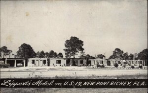 New Port Richey Florida FL Motel 1950s-60s Postcard