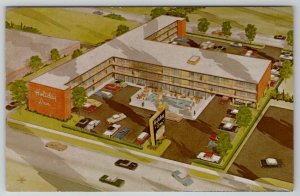 Holiday Inn Artist Concept Aerial View Baltimore Maryland Rte 40 Postcard E23