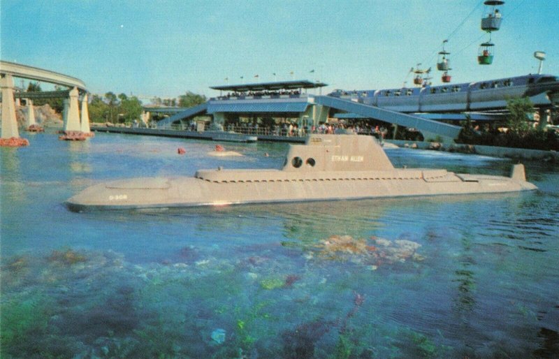 Postcard Submarine Ride Disneyland California