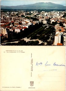 Perpignan vu du ciel, Les promedades et le Canigou, France (8952)