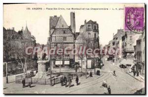 Old Postcard Angers Place Ste Croix Street Montauit And Street Chaperonni?re