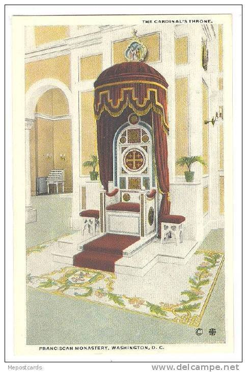 Franciscan Monastery, Washington, D.C. , 1910s : Cardinal's throne