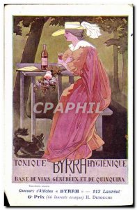 Old Postcard Fantasy Illustrator Byrrh Tonique Detouche Dog