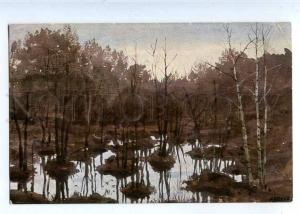 224761 RUSSIA AN BENOIS Richard swamp #1089 HUNTING postcard