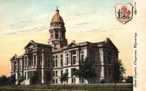 Cheyenne WY-Wyoming, The State Capitol Building Structure Vintage Postcard c1910