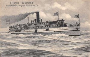 Norfolk Virginia Steamer Southland Vintage Postcard AA109792