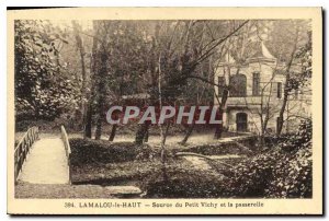 Old Postcard LAMALOU UP Source of small Vichy and gateway