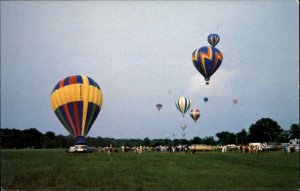 Decatur AL Hot Air Balloons Postcard