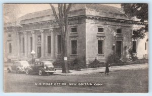 NEW BRITAIN, Connecticut CT ~ POST OFFICE ca 1940s Hartford County Postcard