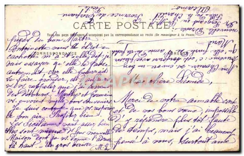 Old Postcard Cote d & # 39Or Cussey Les Forges Interior L & # 39Eglise