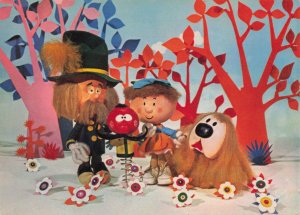 Zebedee Dougal Florence Magic Roundabout BBC TV Show 1970s Postcard