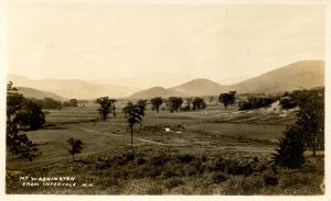 NH - Intervale. Mt Washington in the distance *RPPC