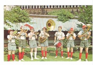 Bavarian Festival Om-Pah-Pah Band, Frankenmuth, Michigan, Vintage 1969 Postcard