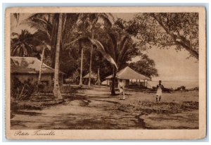 c1940's Little Trouville Jakarta Indonesia Vintage Unposted Postcard