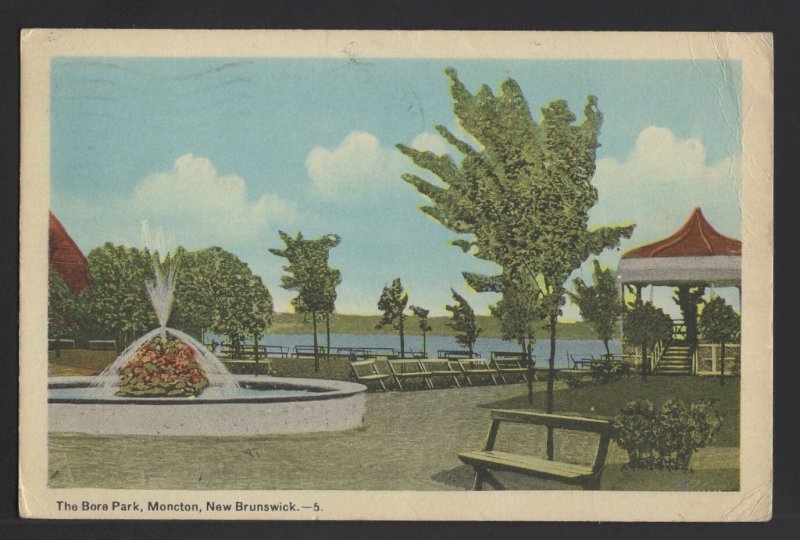 Canada New Brunswick MONCTON The Bora Park pm1947 ~ WB PECO