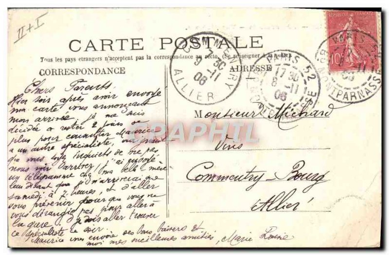 Old Postcard Astronomy Paris L & # 39Observatoire General view