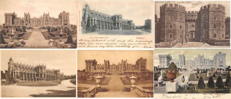 lots8  collection windsor castle all pre 1930 lot 35 ppc