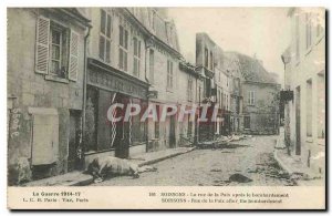 Old Postcard The War 1914 Soissons 17 Rue de la Paix after Bombing