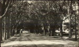 Thomaston ME Main St. Real Photo Postcard