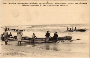 PC ED. FORTIER ST-LOUIS GUET N'DAR DEPART DES PECHEURS SENEGAL (a35655)