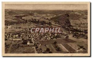 Old Postcard Vallee Du Lot Cajarc View D & # 39Ensemble