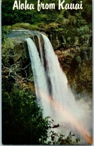 Wailua Falls on Kauai Hawaii Postcard