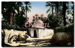 Modern Postcard Scenes and Types Algeria Marabout in & # 39oasis