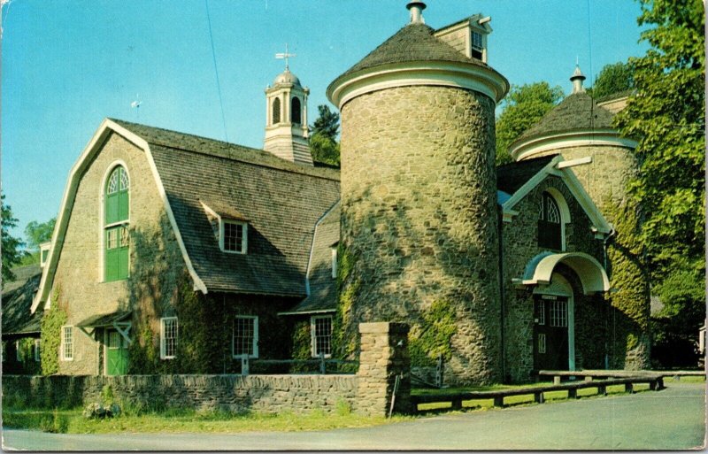 Farmers Museum Cooperstown New York Street View Historical PM Vintage Postcard 