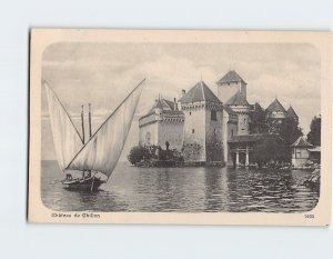 Postcard Château de Chillon Veytaux Switzerland