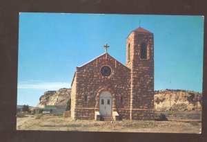 MANUELITO NEW MEXICO ROUTE 66 INDIAN MISSOURI CHURCH VINTAGE POSTCARD