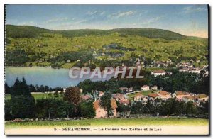 Old Postcard Gerardmer Knife Xettes and Lake