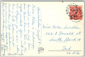 Sparreholm Sweden 1948 Postcard Partii Av Sjon Lake Baven