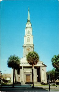 VINTAGE POSTCARD INDEPENDENT PRESBYTERIAN CHURCH SAVANNAH GEORGIA