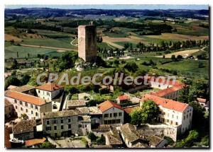 Postcard Modern Montcuq Old Walled City